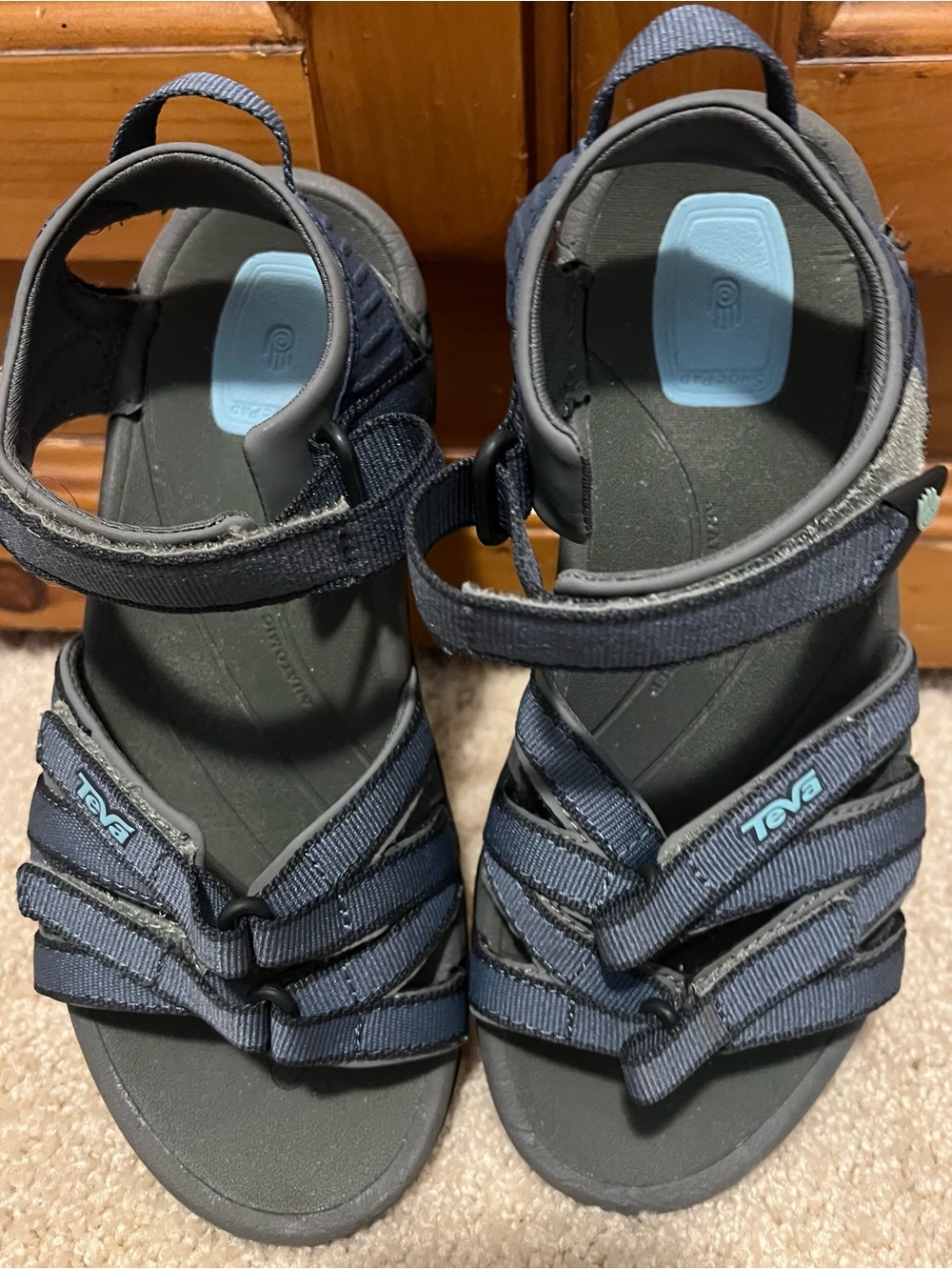 Teva Tirra Bering Sea Blue Sport Sandals womens 6.5